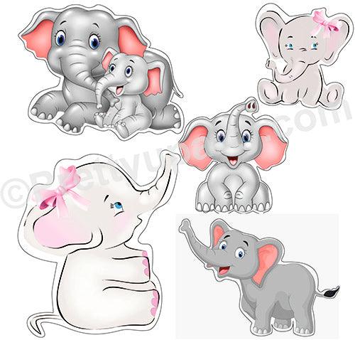 Baby Elephant Theme Cutouts THEME PARTIES Pretty UR Party