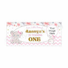 Personalized Baby Elephant Theme Banner 30in ALL PARTY SUPPLIES Pretty UR Party