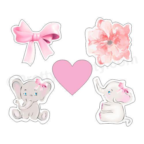 Baby Elephant Theme Cutouts THEME PARTIES Pretty UR Party