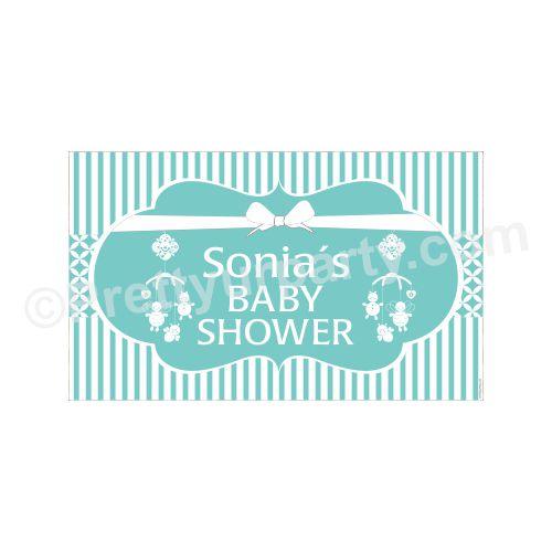 Baby & Co. Theme Backdrop PERSONALISED Pretty UR Party Default Title