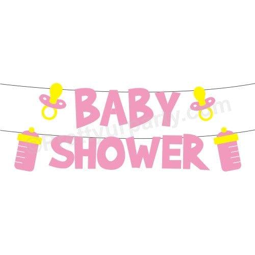 Pink Baby Shower Bunting BABY SHOWER Pretty UR Party