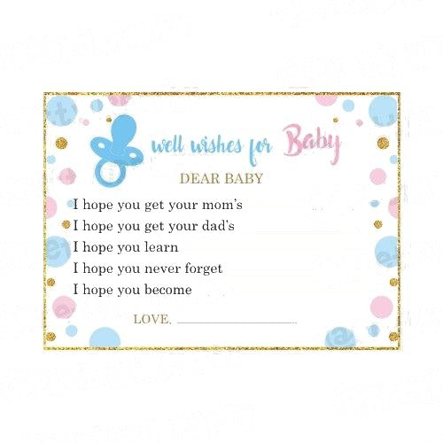 Baby Shower Well Wishes for baby
