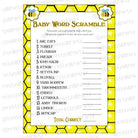 Mom to Bee Baby Word Scramble Game BABY SHOWER Pretty UR Party