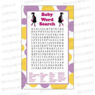 Ready To Pop Baby Word Search Game BABY SHOWER Pretty UR Party