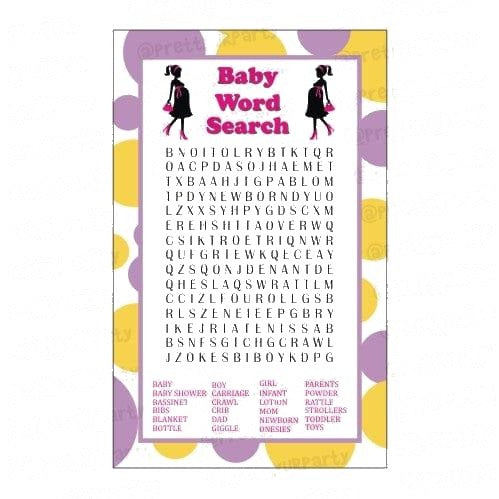 Ready To Pop Baby Word Search Game