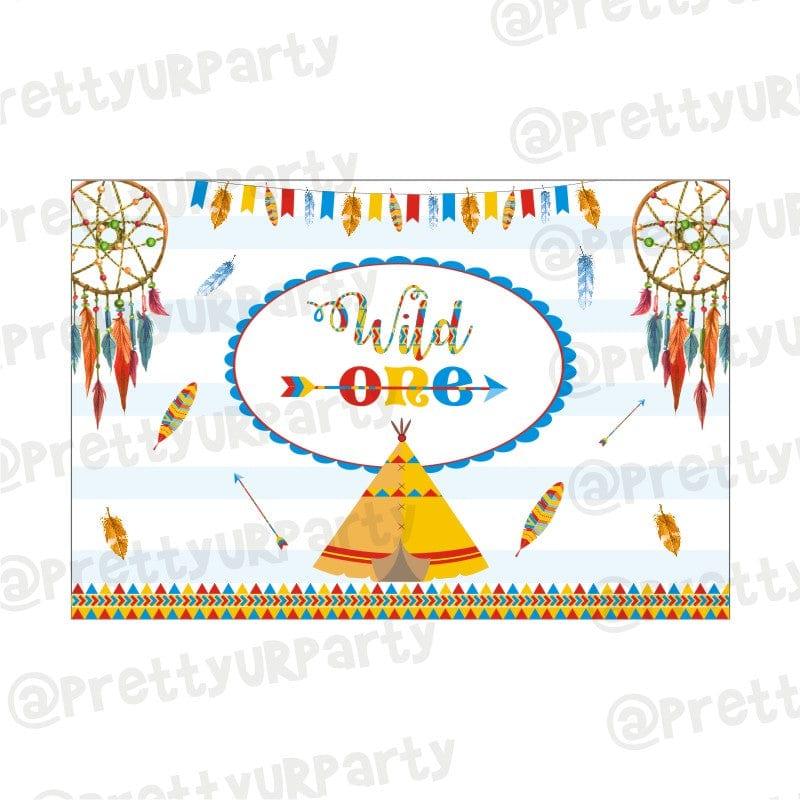 Wild One Theme Backdrop PERSONALISED Pretty UR Party Default Title