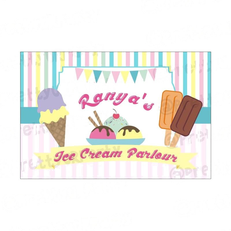 Ice Cream Theme Backdrop
