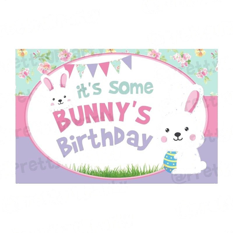 Some Bunny is One Theme Backdrop