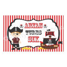 Pirate Theme Backdrop PERSONALISED Pretty UR Party Default Title
