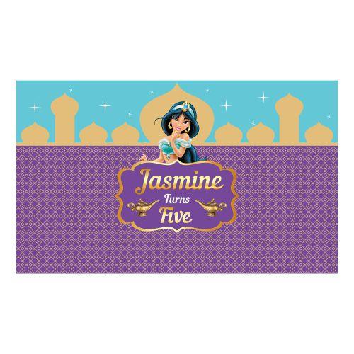 Jasmine and Aladdin Theme Backdrop PERSONALISED Pretty UR Party Default Title