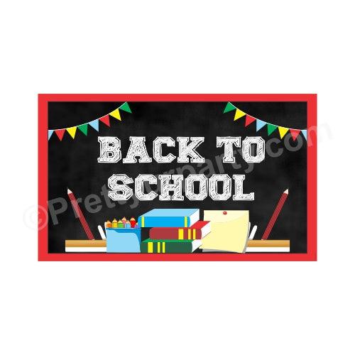 Back to School Theme Backdrop PERSONALISED Pretty UR Party Default Title