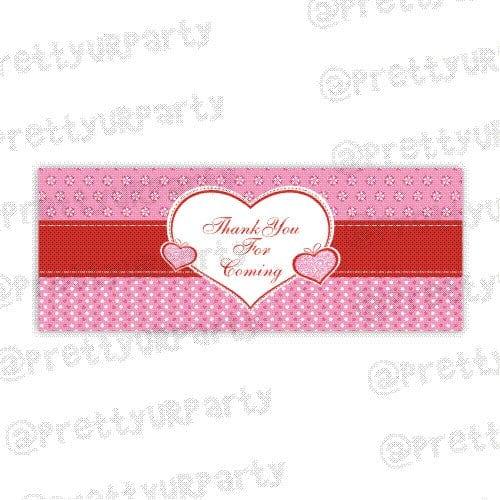 Valentine's Day Theme Treat Bag Toppers ALL PARTY SUPPLIES Pretty UR Party