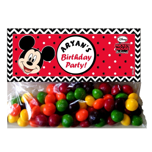 Mickey Mouse Treat Bag Toppers – PRETTY UR PARTY