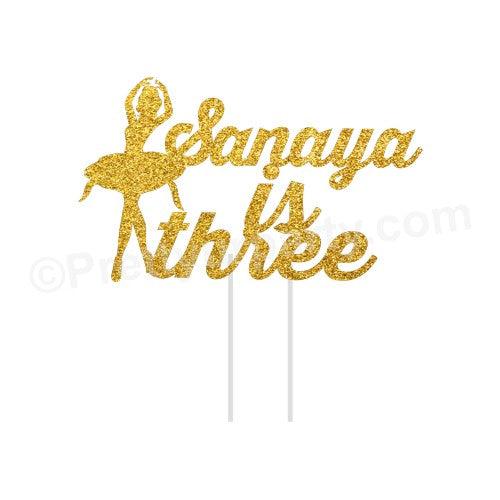Ballerina Theme Cake Topper THEME PARTIES Pretty UR Party