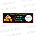Personalized Emoji Theme Banner 30in ALL PARTY SUPPLIES Pretty UR Party