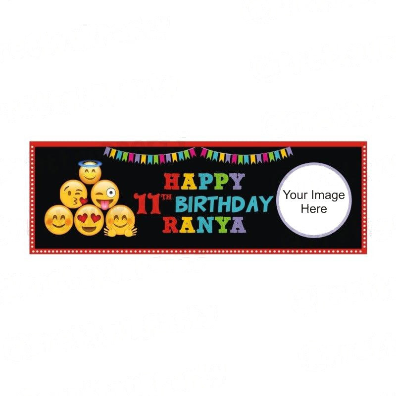 Personalized Emoji Theme Banner 30in — image 2