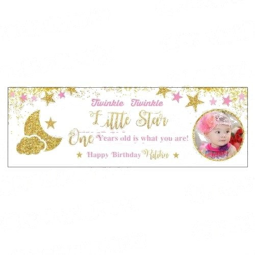 Personalized Twinkle Girl Banner 30in — image 2