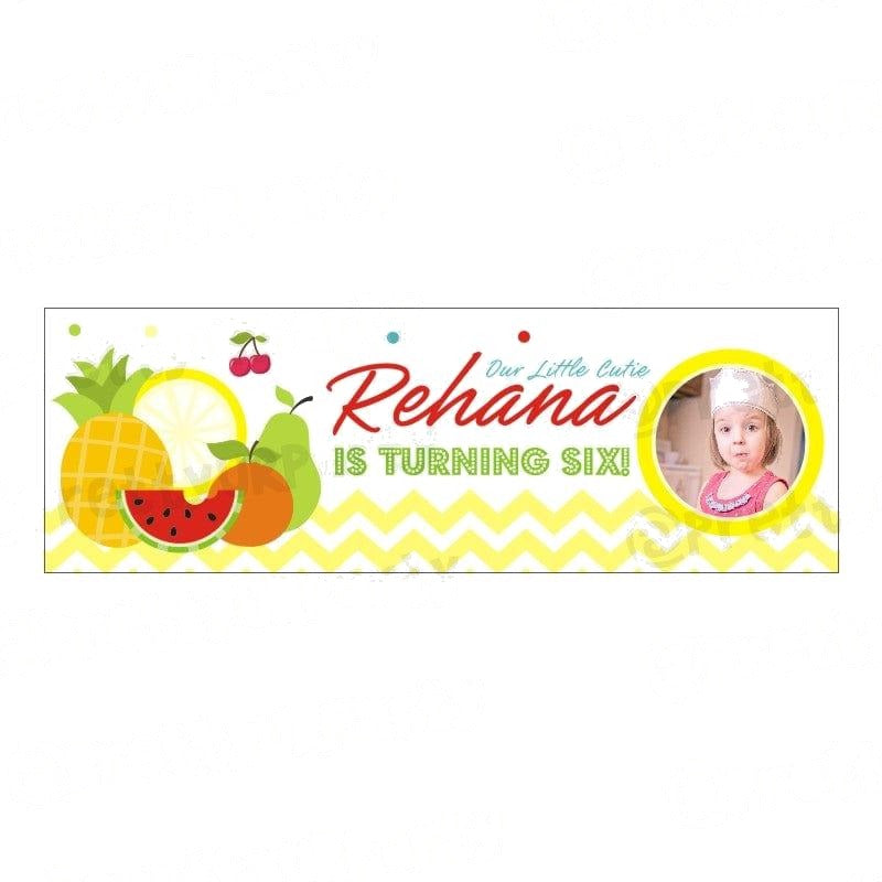 Personalized Tutti Fruity Theme Banner 30in — image 2