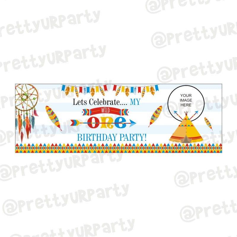 Personalized Wild One Theme Banner 30in ALL PARTY SUPPLIES Pretty UR Party