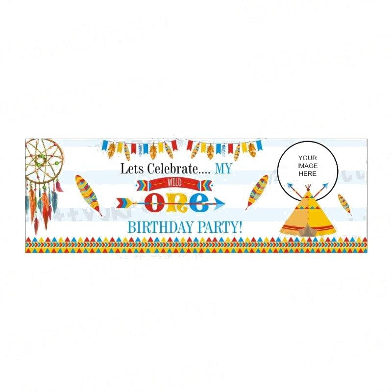 Personalized Wild One Theme Banner 30in — image 2