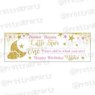 Personalized Twinkle Girl Banner 30in ALL PARTY SUPPLIES Pretty UR Party Default Title