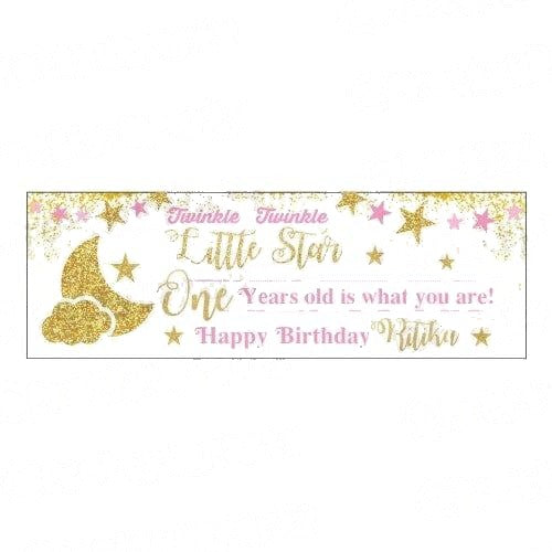 Personalized Twinkle Girl Banner 30in