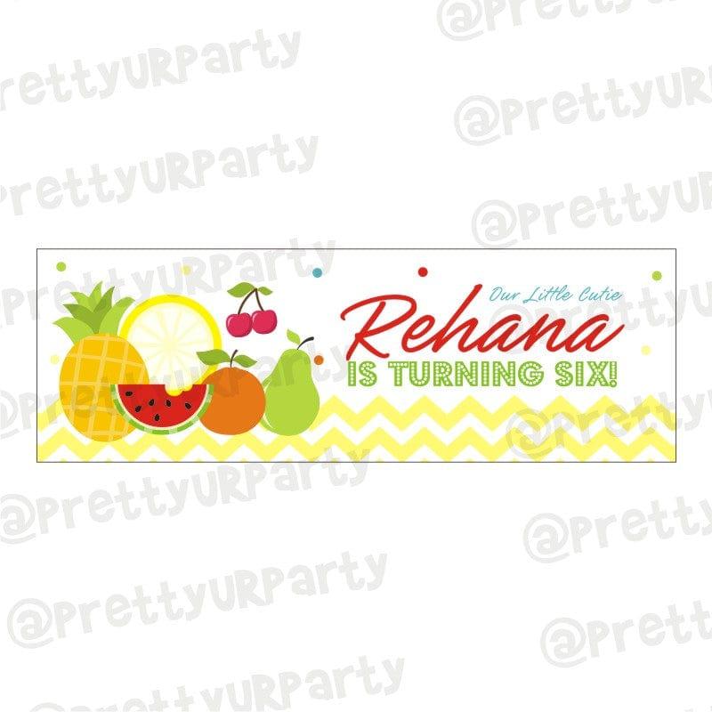 Personalized Tutti Fruity Theme Banner 30in ALL PARTY SUPPLIES Pretty UR Party Default Title