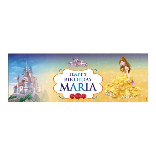 Personalized Belle Birthday Banner 30in ALL PARTY SUPPLIES Pretty UR Party Default Title