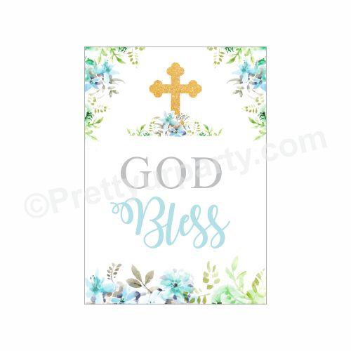 Baptism Blue Theme Centerpieces - Pack of 2 ALL PARTY SUPPLIES Pretty UR Party Default Title