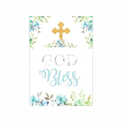Baptism Blue Theme Centerpieces - Pack of 2