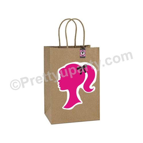 Barbie Silhouette Gift Bags - Pack of 10 ACCESSORIES Pretty UR Party