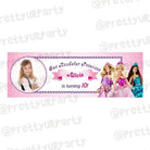 Personalized Barbie Rockstar Birthday Banner 30in ALL PARTY SUPPLIES Pretty UR Party