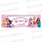 Personalized Barbie Rockstar Birthday Banner 30in ALL PARTY SUPPLIES Pretty UR Party Default Title