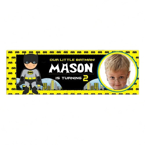 Personalized Batman Birthday Banner 30in — image 2