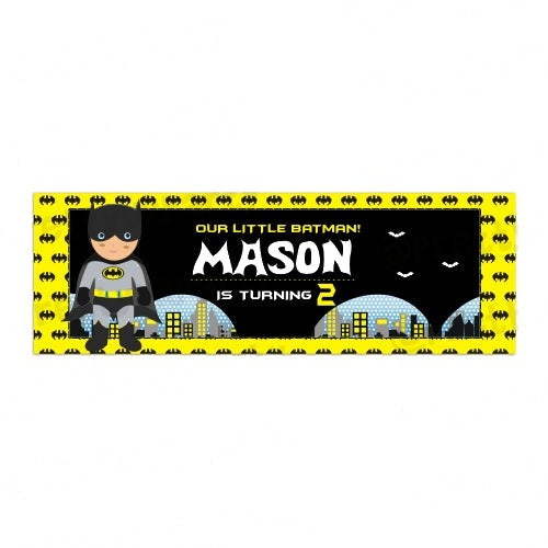 Personalized Batman Birthday Banner 30in