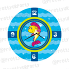 Personalised Under The Sea Clock THEME PARTIES Pretty UR Party Default Title