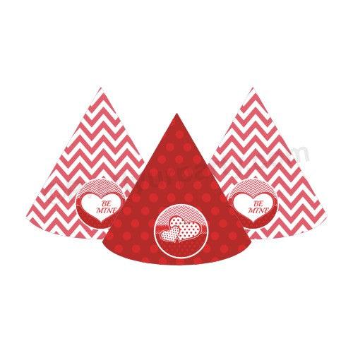 Be Mine Theme Hats - Pack of 10 ALL PARTY SUPPLIES Pretty UR Party Default Title
