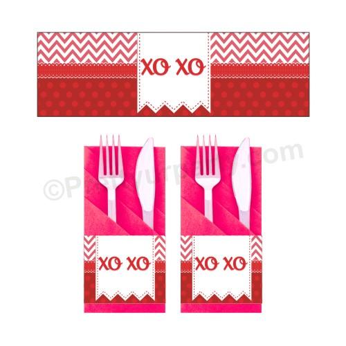 Be Mine Theme Napkin Rings ALL PARTY SUPPLIES Pretty UR Party Default Title