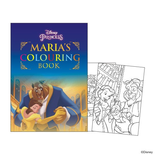 Disney Belle Colouring Book PERSONALISED Pretty UR Party