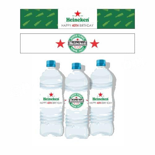 Beer Party Theme Water Bottle Labels