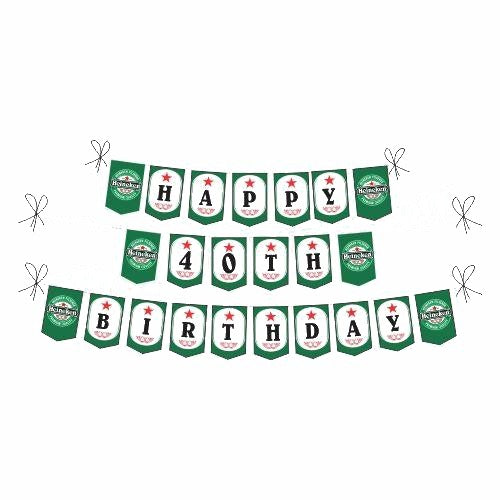 Beer Party Theme Bunting