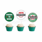 Beer Party Theme Cupcake / Food Toppers THEME PARTIES Pretty UR Party
