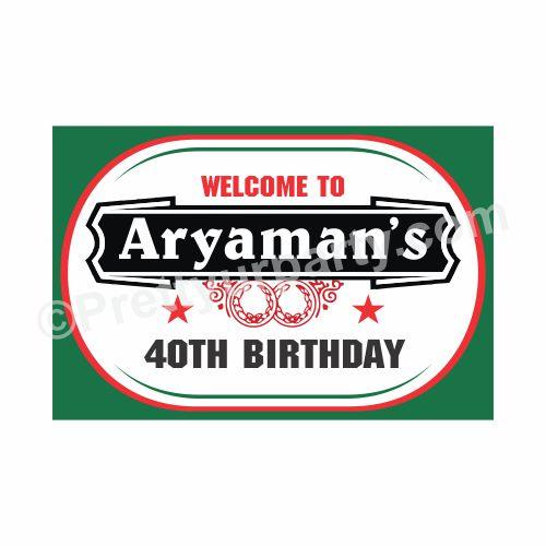 Beer Party Theme Entrance Banner / Door Sign THEME PARTIES Pretty UR Party Default Title