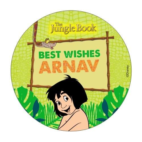 Jungle Book Best Wishes card PERSONALISED Pretty UR Party 25 Best Wishes Cards