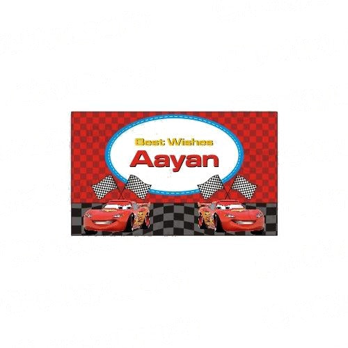 Cars Inspired themed Best Wishes card