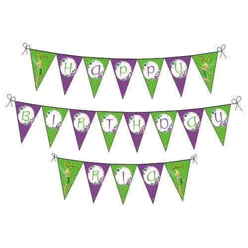 Tinkerbell Happy Birthday Banner THEME PARTIES Pretty UR Party Default Title