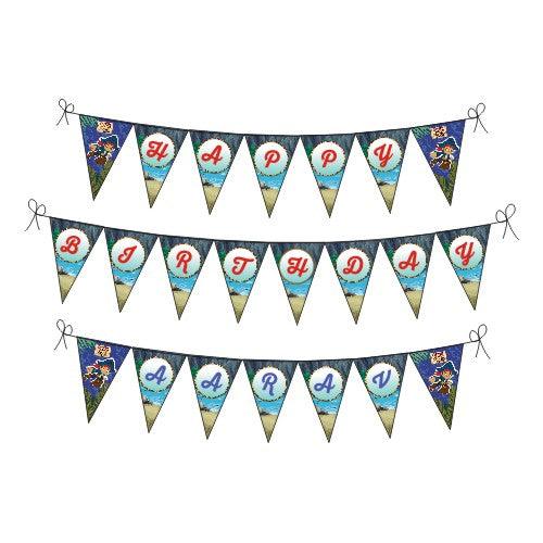 Captain Jake and the Neverland Happy Birthday Banner THEME PARTIES Pretty UR Party Default Title
