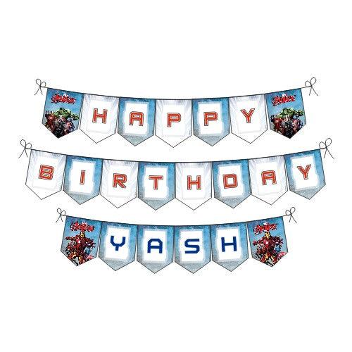 Avengers Happy Birthday Banner THEME PARTIES Pretty UR Party Default Title