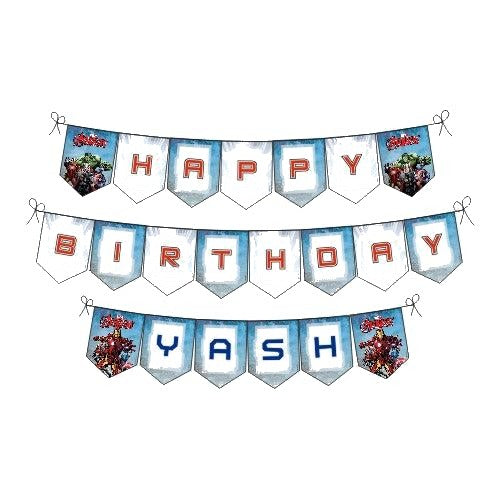 Avengers Happy Birthday Banner
