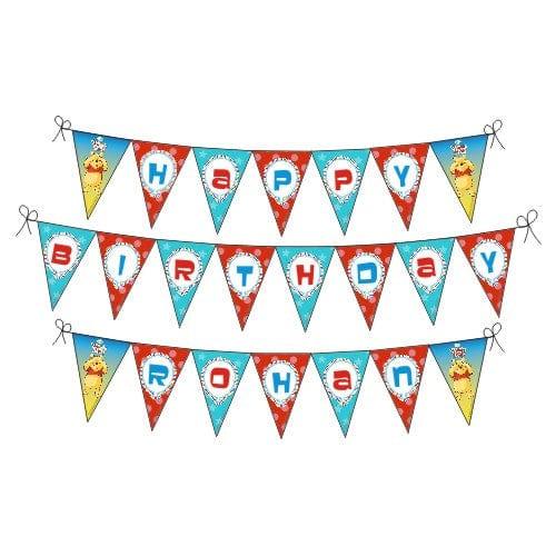 Winnie The Pooh Happy Birthday Banner THEME PARTIES Pretty UR Party Default Title